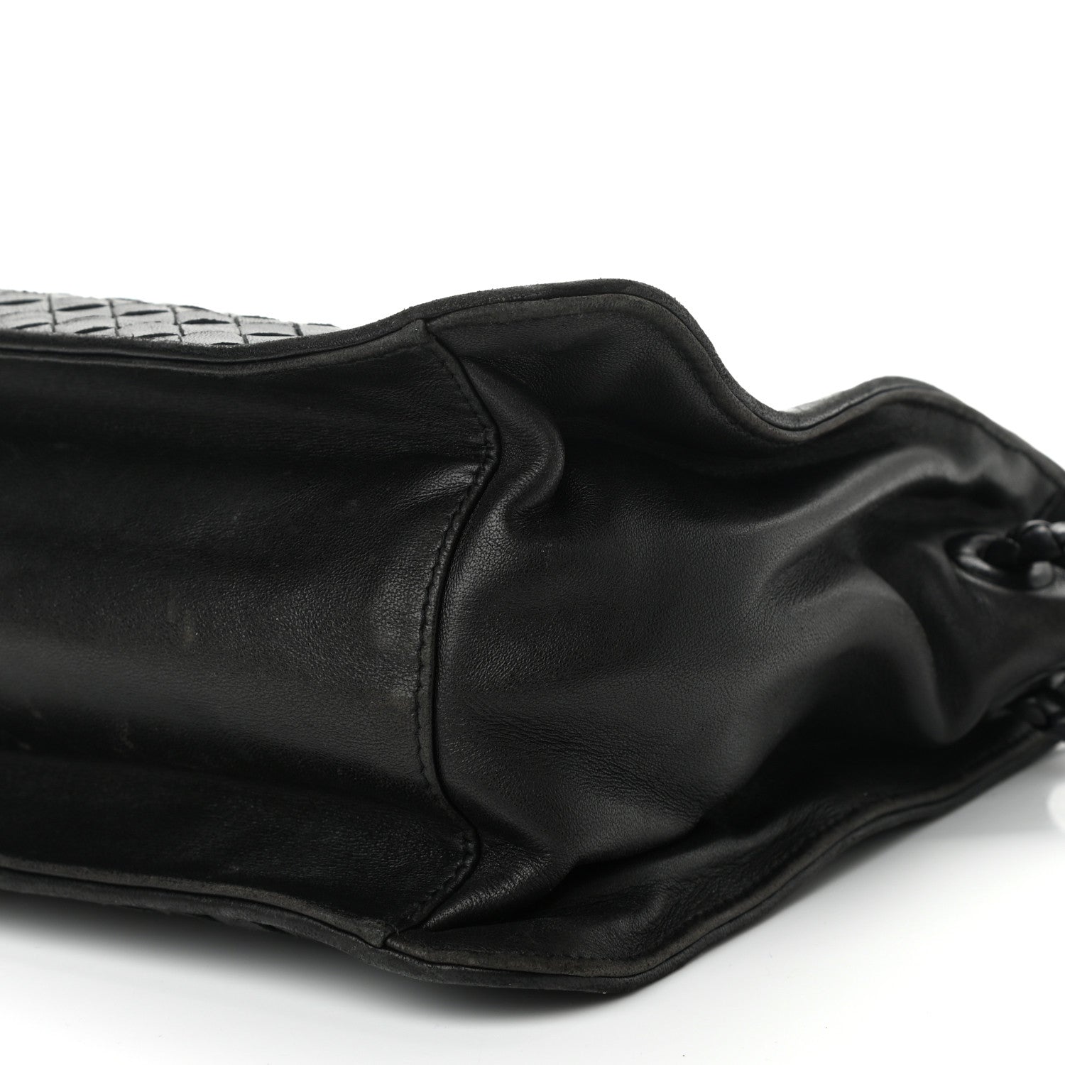 Bottega Veneta Nappa Intrecciato Shoulder Bag Black 8 of 8