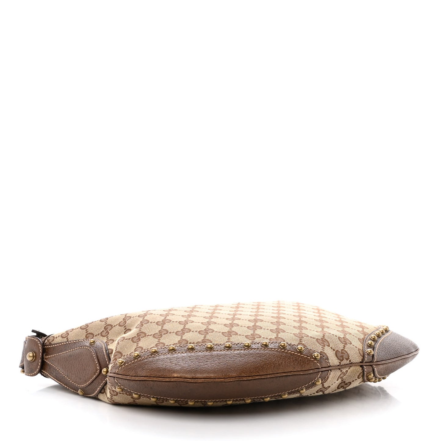 Monogram Pelham Studded Shoulder Bag Brown
