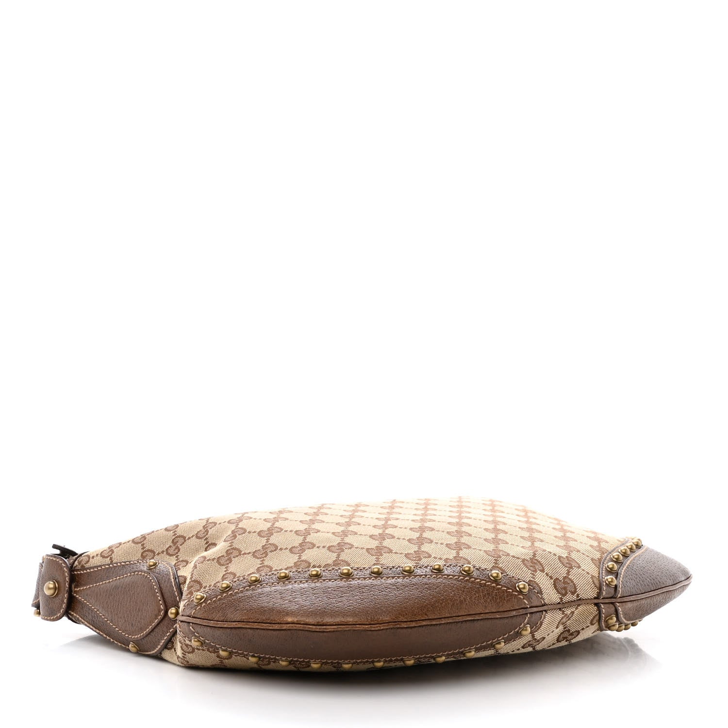 Gucci Monogram Pelham Studded Shoulder Bag Brown 4 of 10