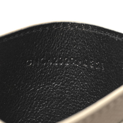 Saint Laurent Grain De Poudre Matelasse Chevron Monogram Credit Card Case Crema Soft 7 of 7