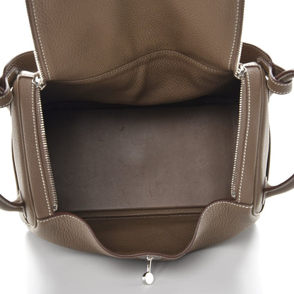 Hermes Taurillon Clemence Lindy 30 Etoupe 5 of 8