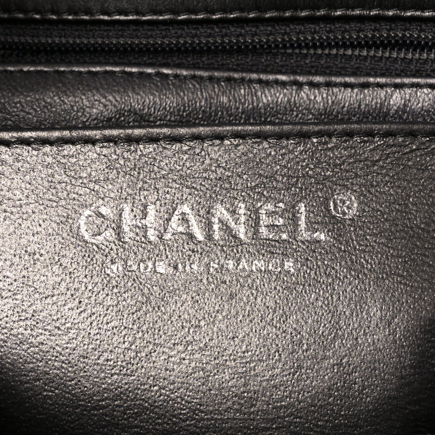 Metallic Calfskin Quilted Mini Rectangular Flap Grey