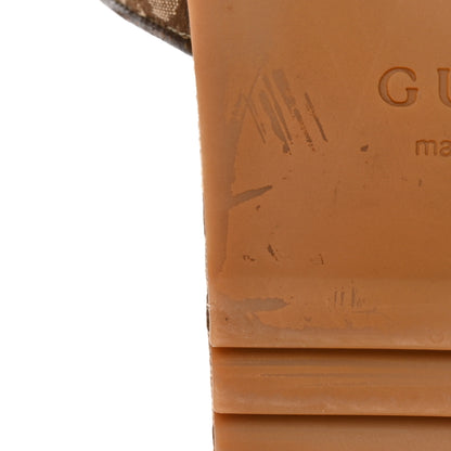 Gucci Monogram Jumbo GG Mens Slide Sandals 8 Camel Ebony 8 of 14