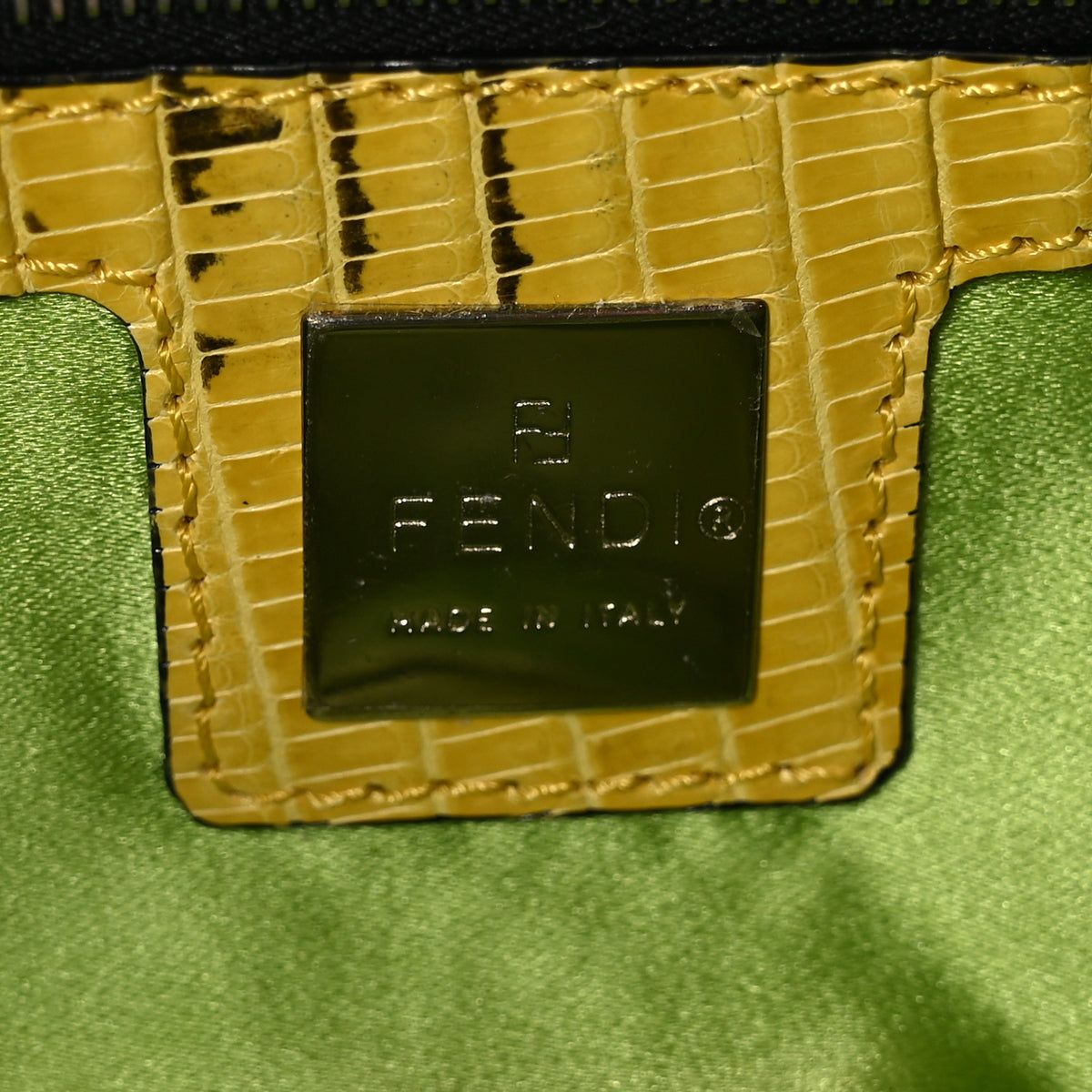 Fendi Canvas Beaded Baguette White Multicolor 6 of 9