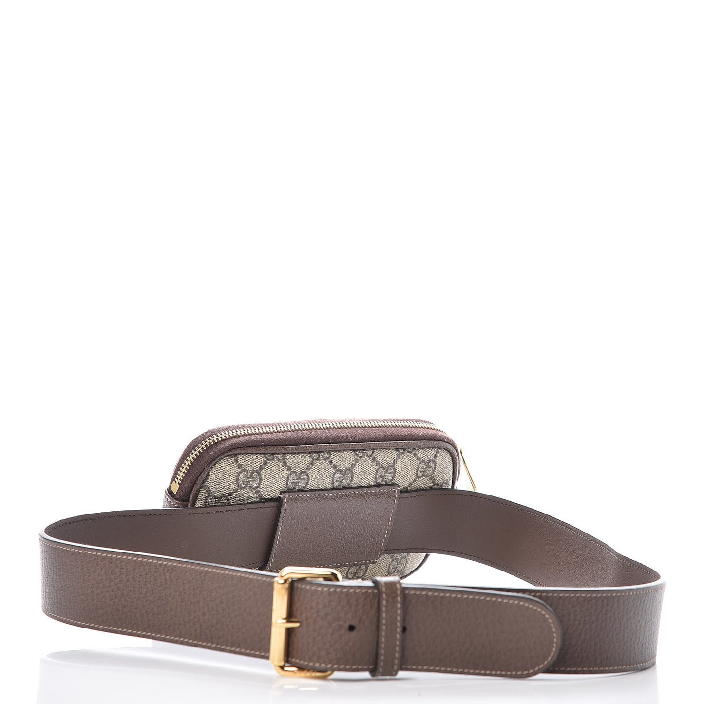 GG Supreme Monogram Ophidia Belted iPhone Case 95 38 Dark Brown