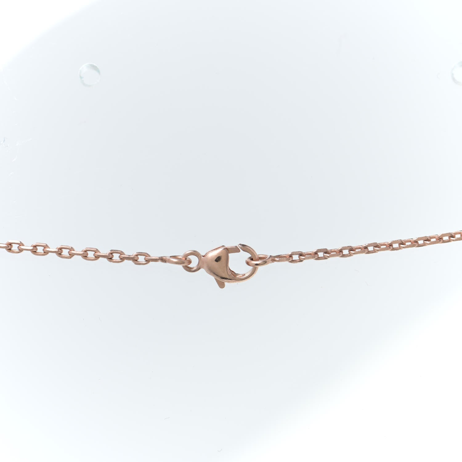 Hermes Lacquered Rose Gold Pop H Pendant Necklace Rose Dragee 7 of 7