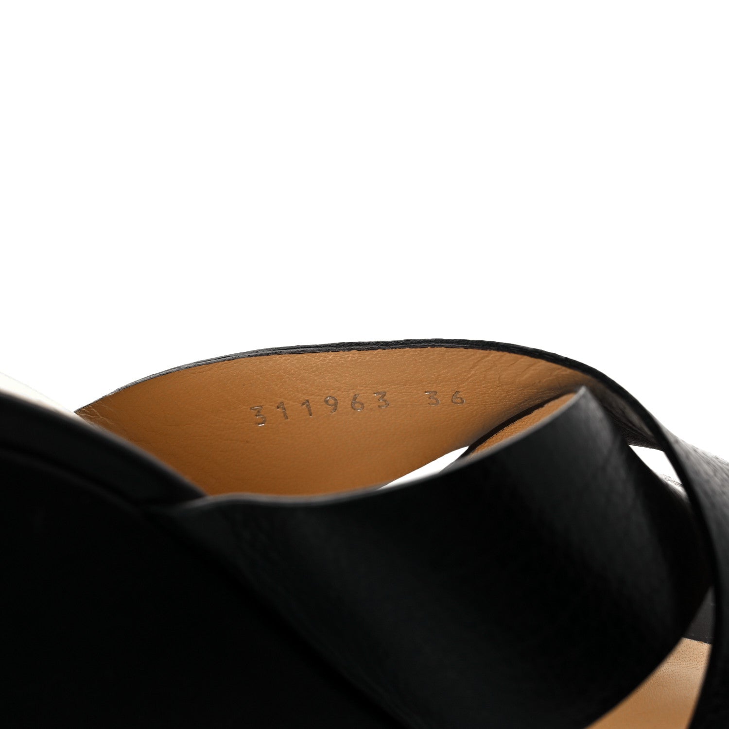 Balenciaga Lambskin Wedge Sandals 36 Black 17 of 18