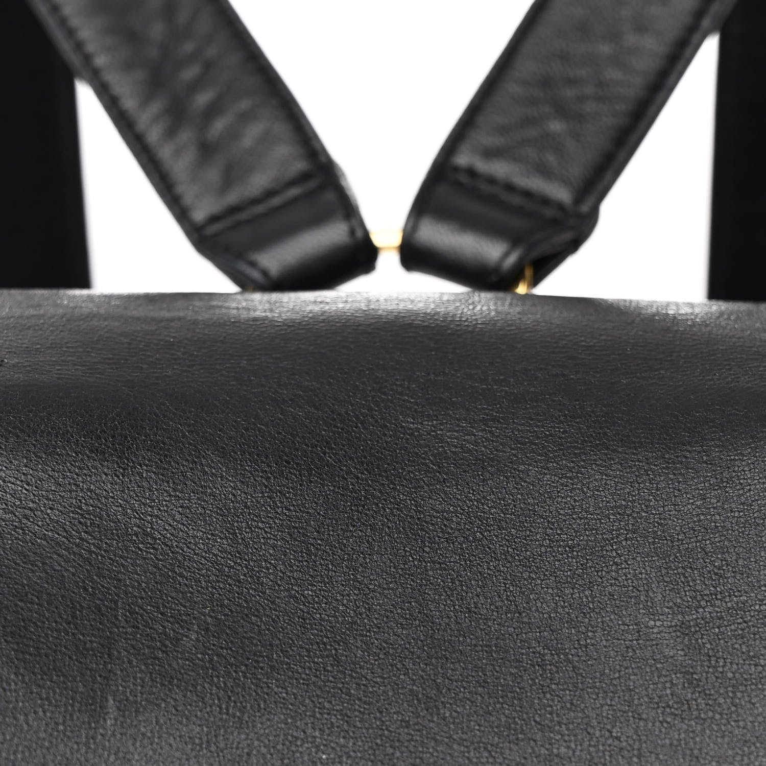 Chanel Lambskin Quilted Drawstring Backpack Black 9 of 13