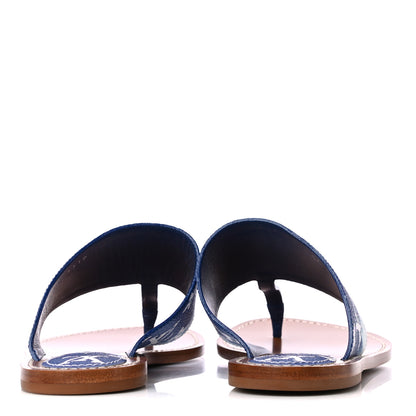 Louis Vuitton Monogram Escale Palma Sandals 39 Blue 5 of 8