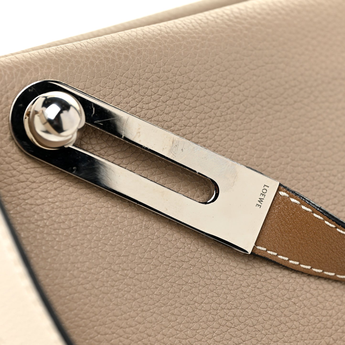 Grained Calfskin Small Missy Bag Sand