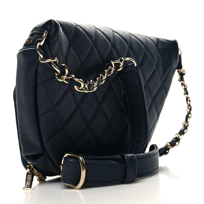 Chanel Caviar Quilted Business Affinity Waist Belt Bag Navy 3 of 11