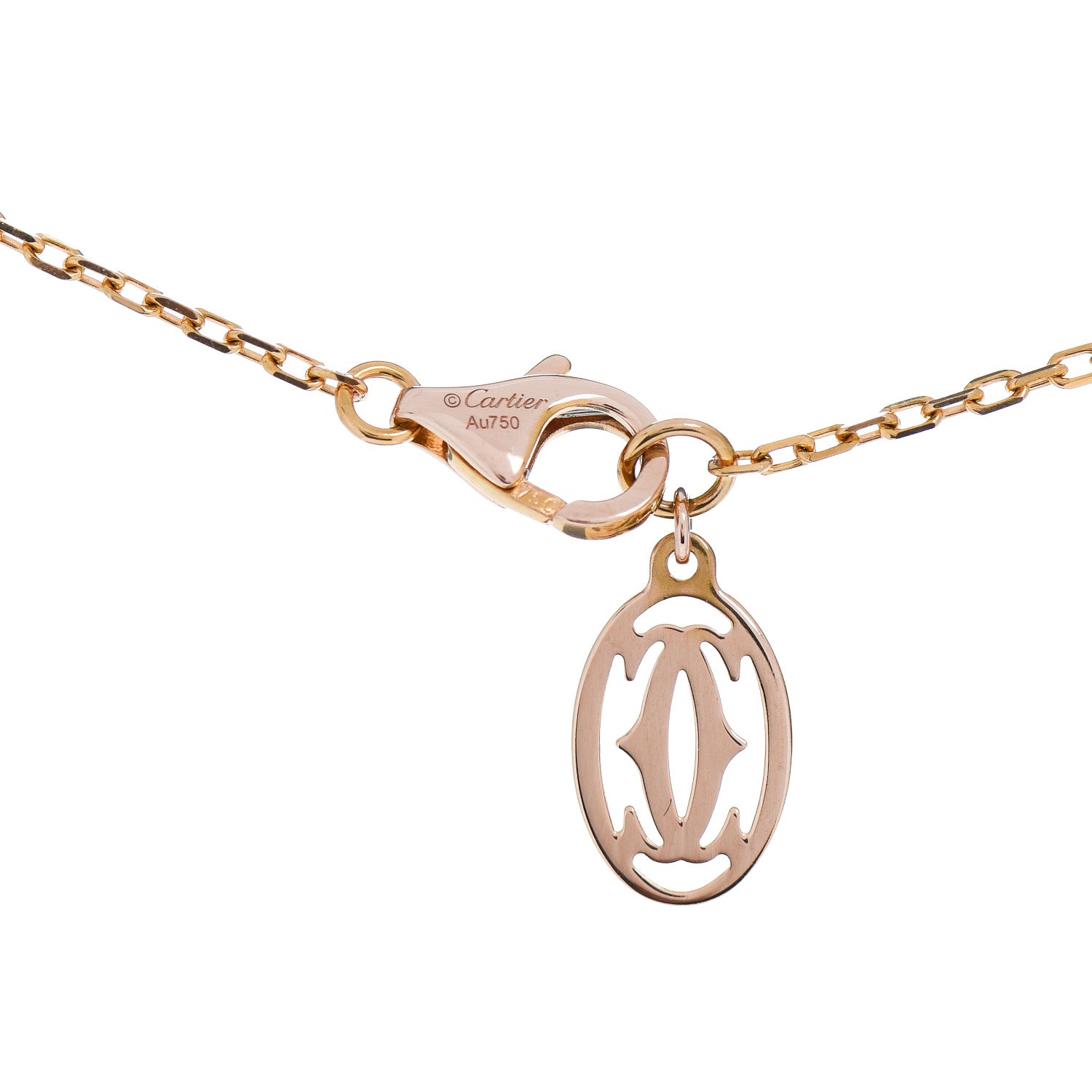 Cartier 18K Pink Gold Diamond LM D'Amour Pendant Necklace 4 of 5