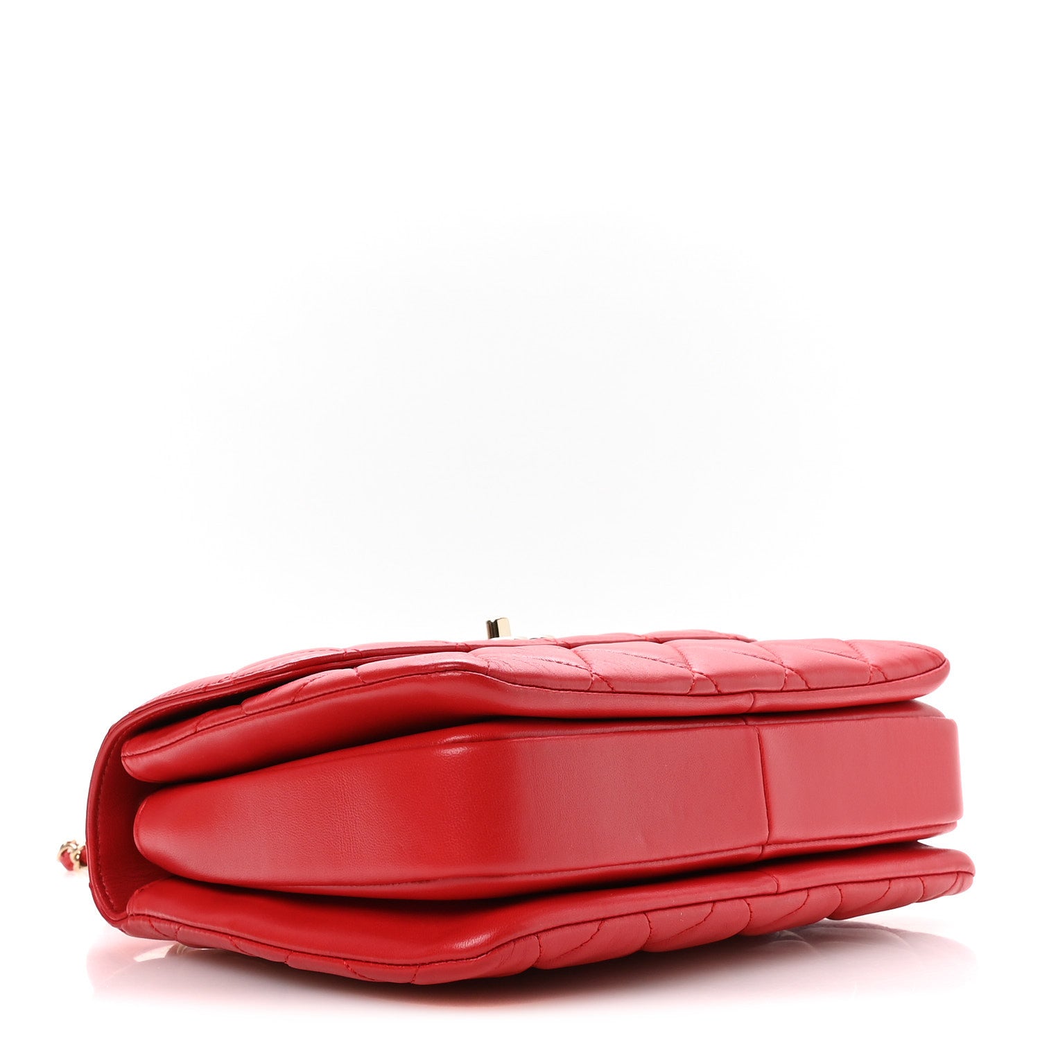 Chanel Lambskin Quilted Small Trendy CC Flap Dual Handle Bag Red 4 of 10