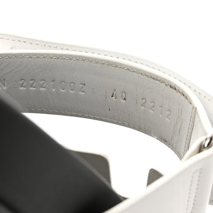 Hermes Calfskin Womens Chypre Sandals 40 White 10 of 10