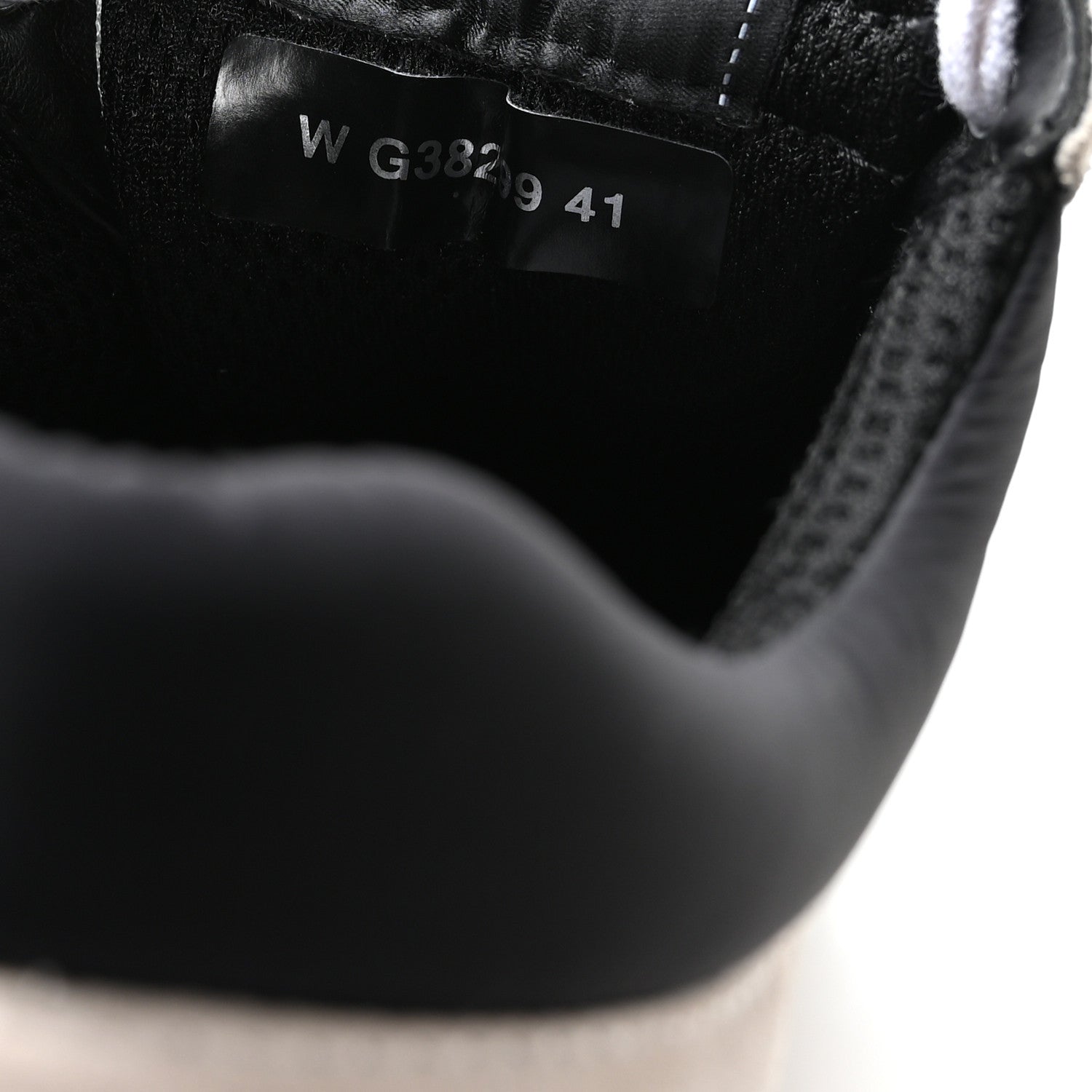 Chanel Mesh Suede Calfskin Grained Calfskin Womens CC Sneakers 41 White Black 8 of 8
