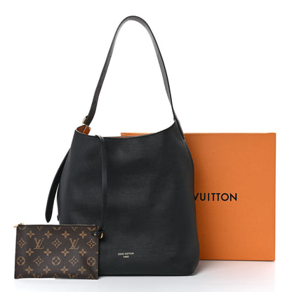 Louis Vuitton Grained Calfskin Low Key Hobo MM Black 11 of 11