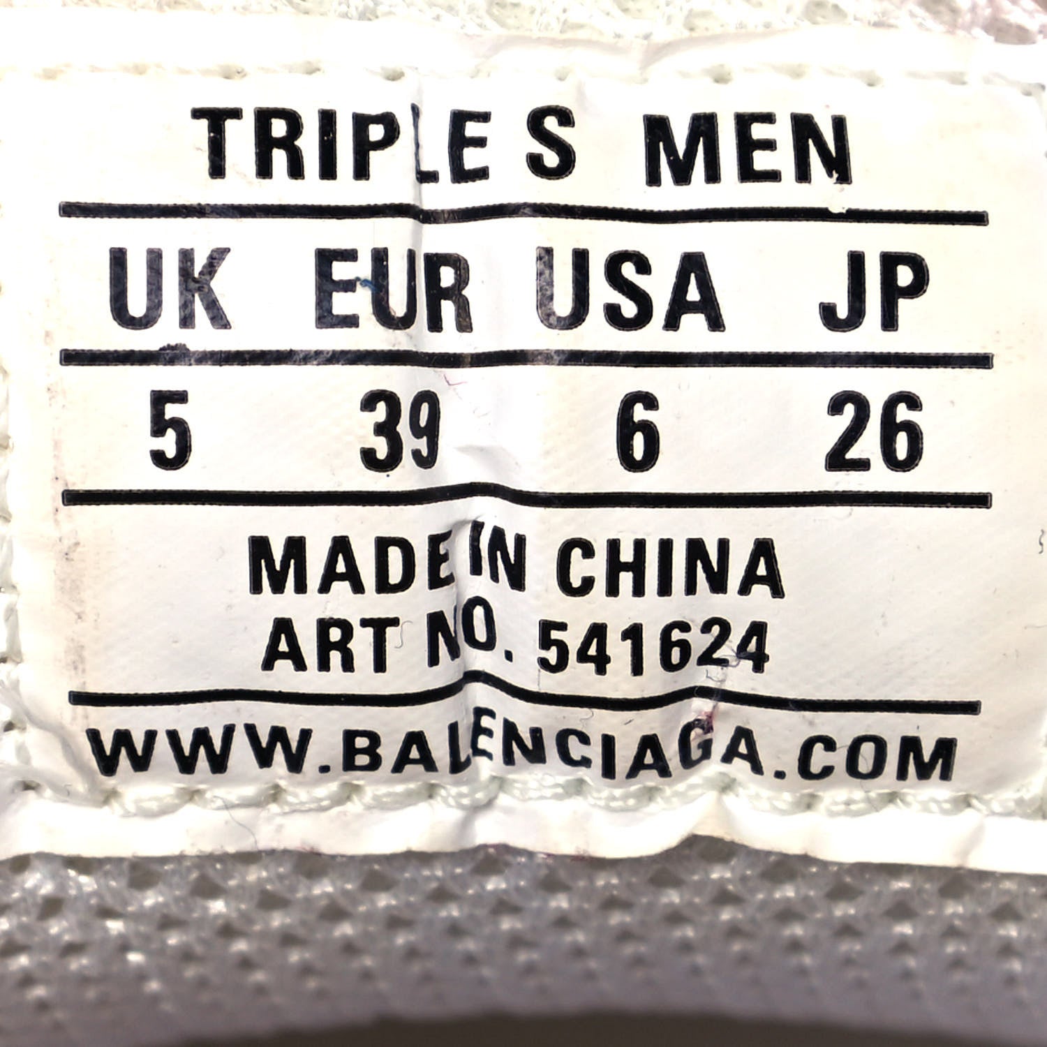 Balenciaga Fabric Mesh Clear Sole Mens Triple S Sneakers 39 White Red 6 of 8