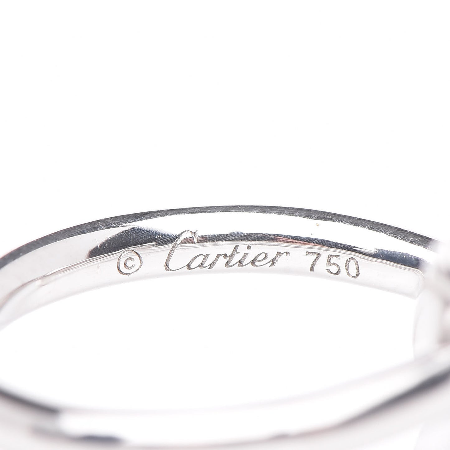 18K White Gold Entrelaces Ring 46 3.75