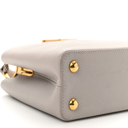 Louis Vuitton Taurillon Snakeskin Mother of Pearl Capucines BB Grey 8 of 9