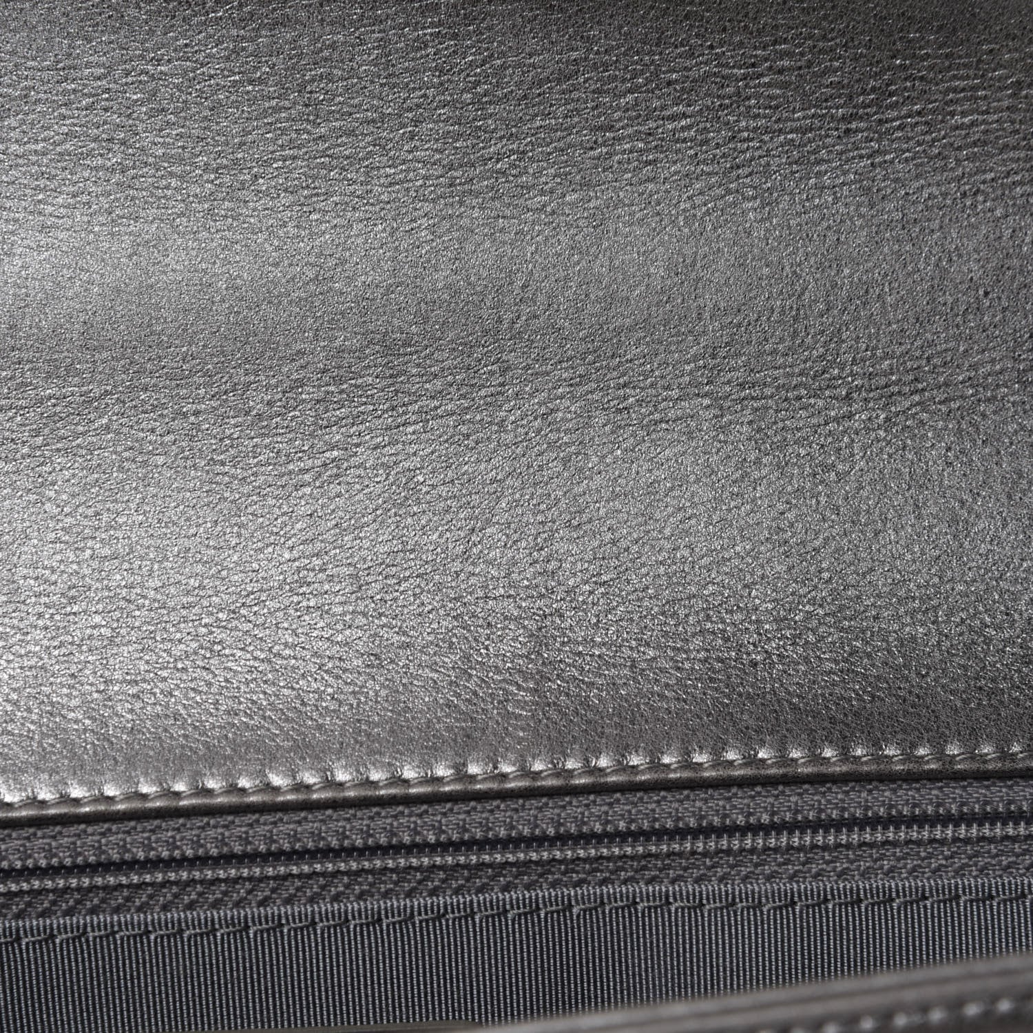 Chanel Metallic Calfskin Quilted Large Boy Flap Silver 11 of 14