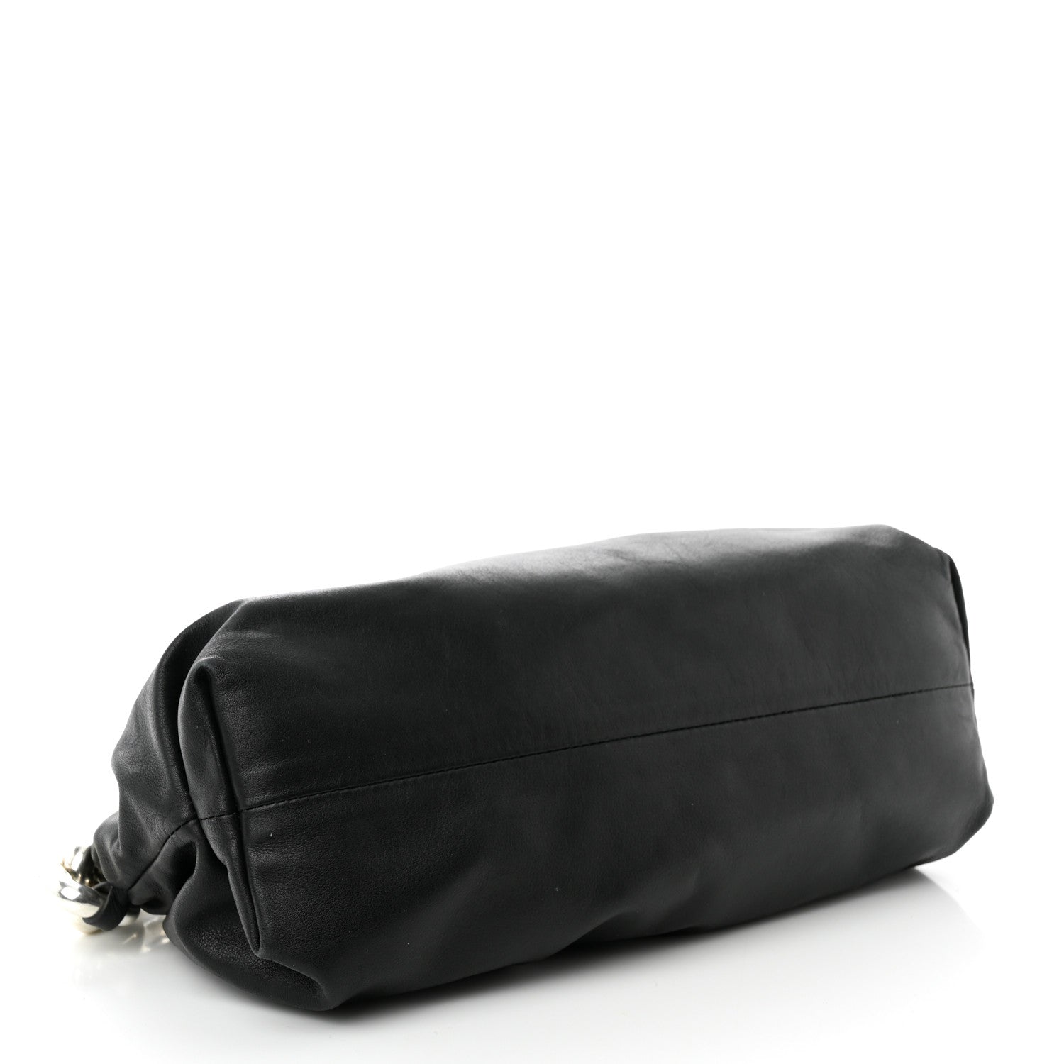 Bottega Veneta Calfskin The Pouch Chain Black 4 of 11