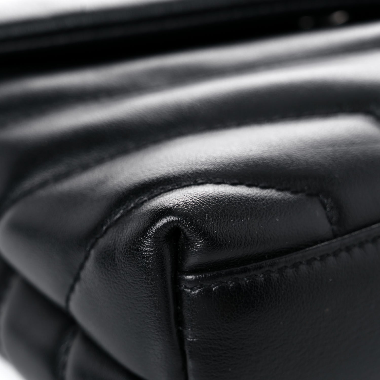 Saint Laurent Calfskin Y Quilted Monogram Toy Loulou Crossbody Bag Black 9 of 12