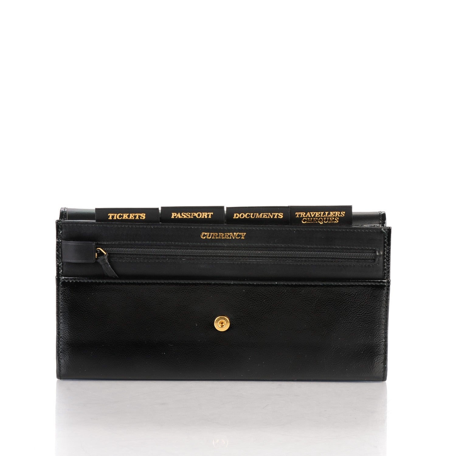 Saint Laurent Textured Patent Monogram Small Belle De Jour Clutch Black 5 of 7