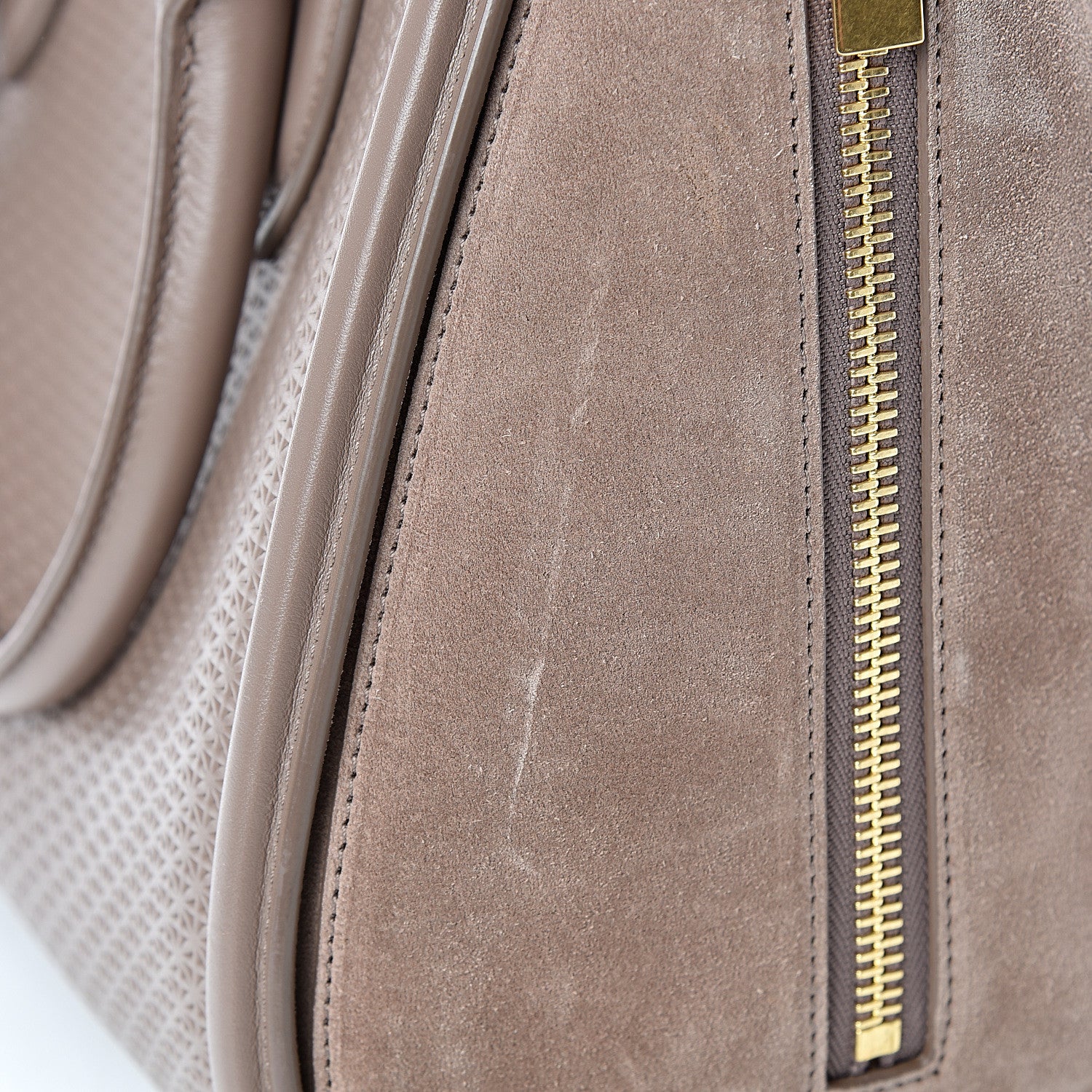 Alexander McQueen Calfskin Embossed Suede Large Heroine Tan 16 of 19