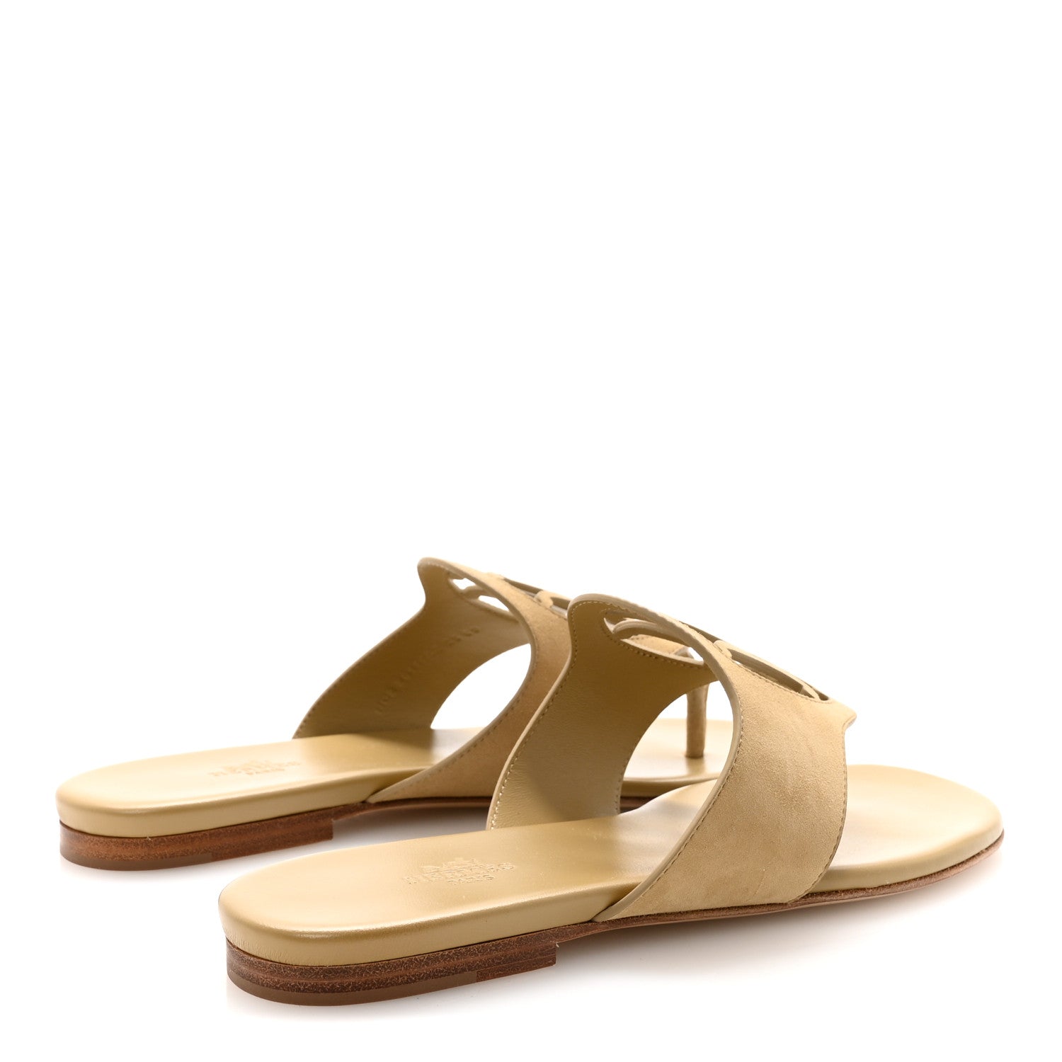 Hermes Suede Goatskin Mage Sandals 38 Beige Albatre 5 of 10