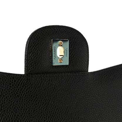 Chanel Caviar Quilted Jumbo Double Flap Black 7 of 11