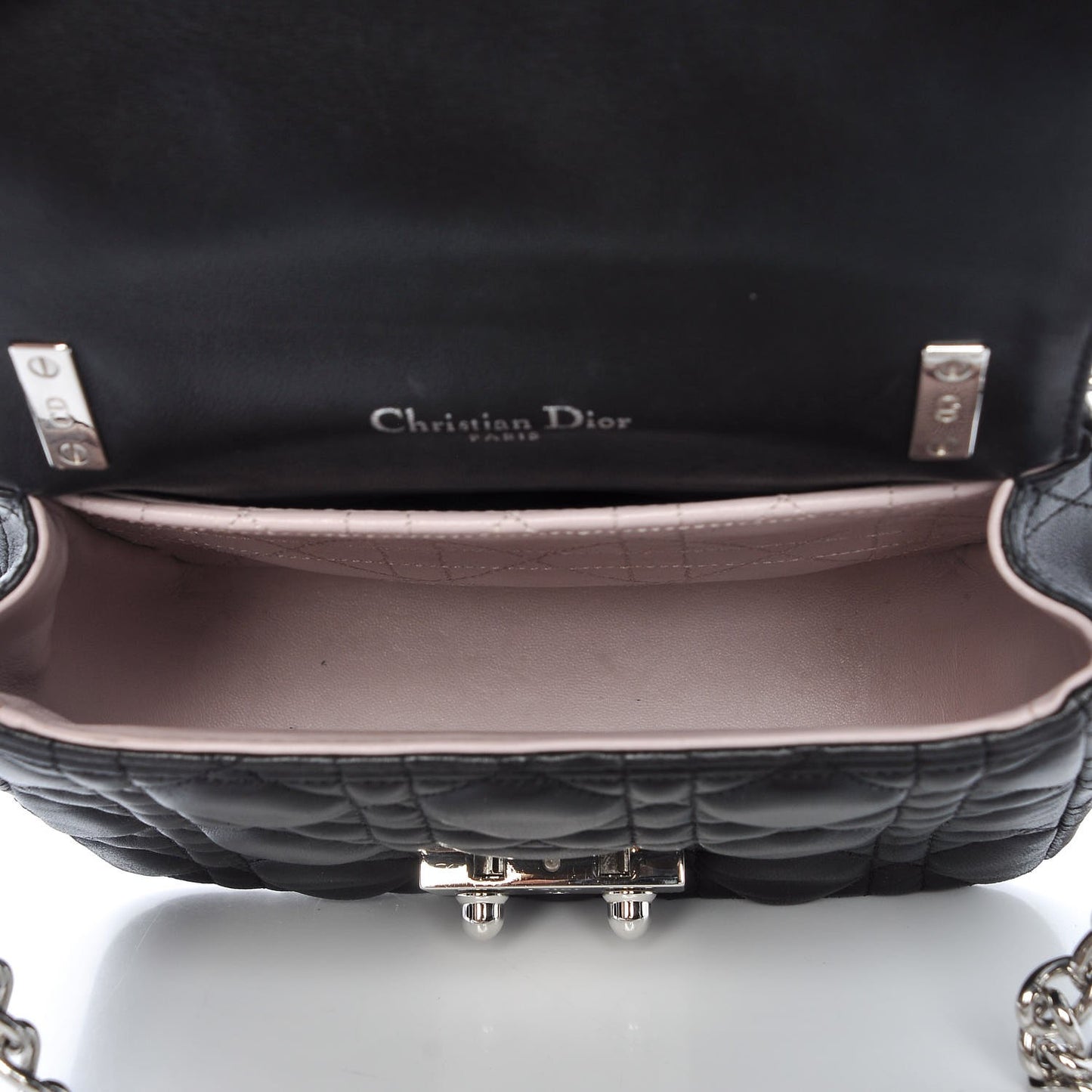 Lambskin Cannage Mini Miss Dior Flap Black