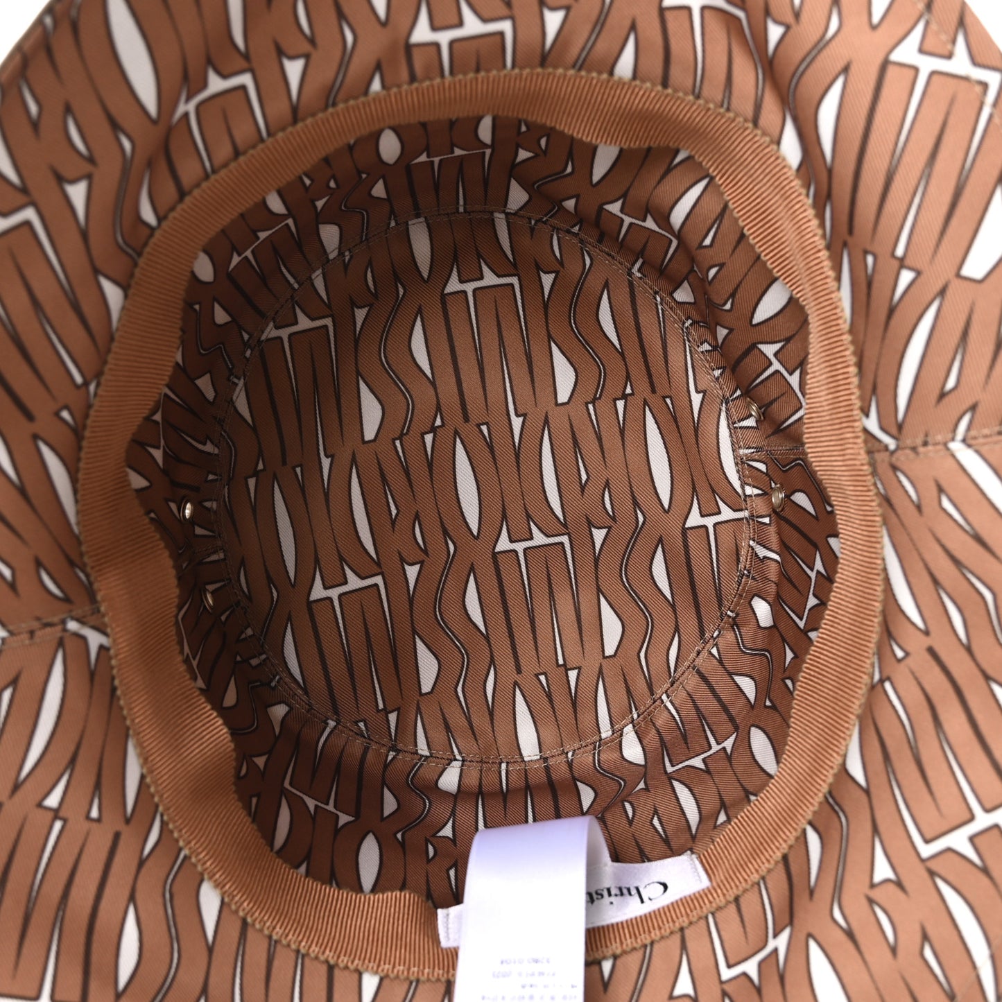 Polyester Cotton Miss Dior Bucket Hat 57 Beige