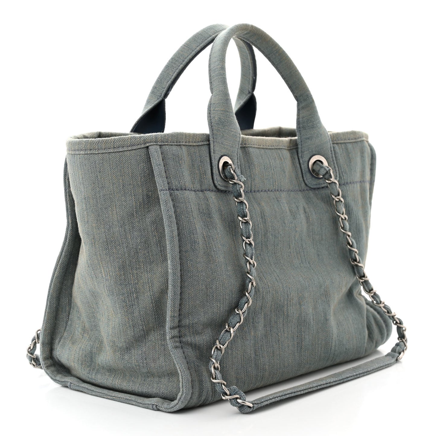 Denim Small Deauville Tote Light Blue