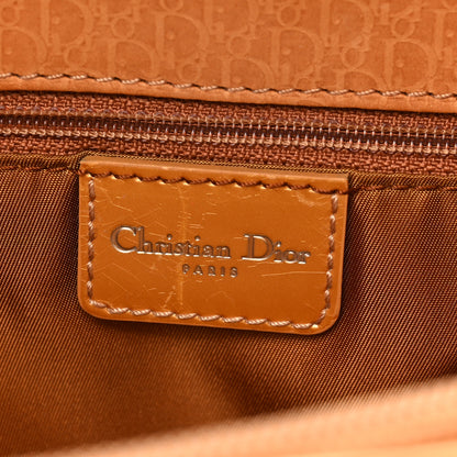 Christian Dior Patent Monogram Jeans Pocket Tote Gold 5 of 8