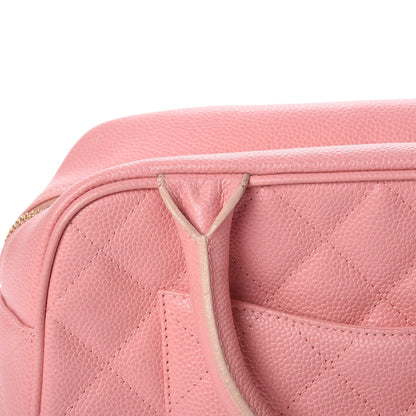 Chanel Caviar Quilted Small Bowler Pink 9 of 15
