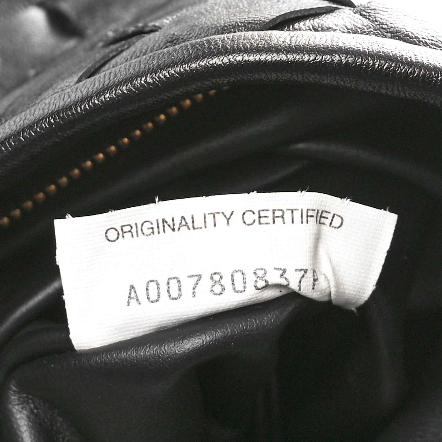 Calfskin Intrecciato Small Hop Black