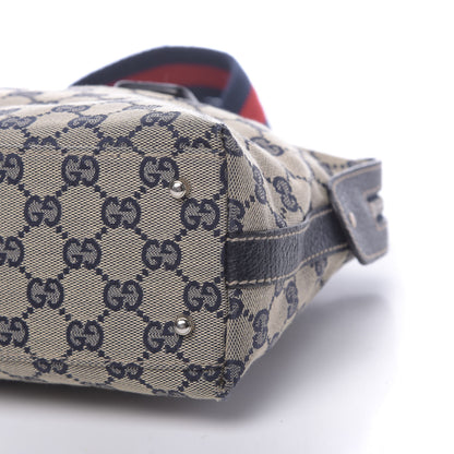 Gucci GG Monogram Web Pop Tote Navy 10 of 10