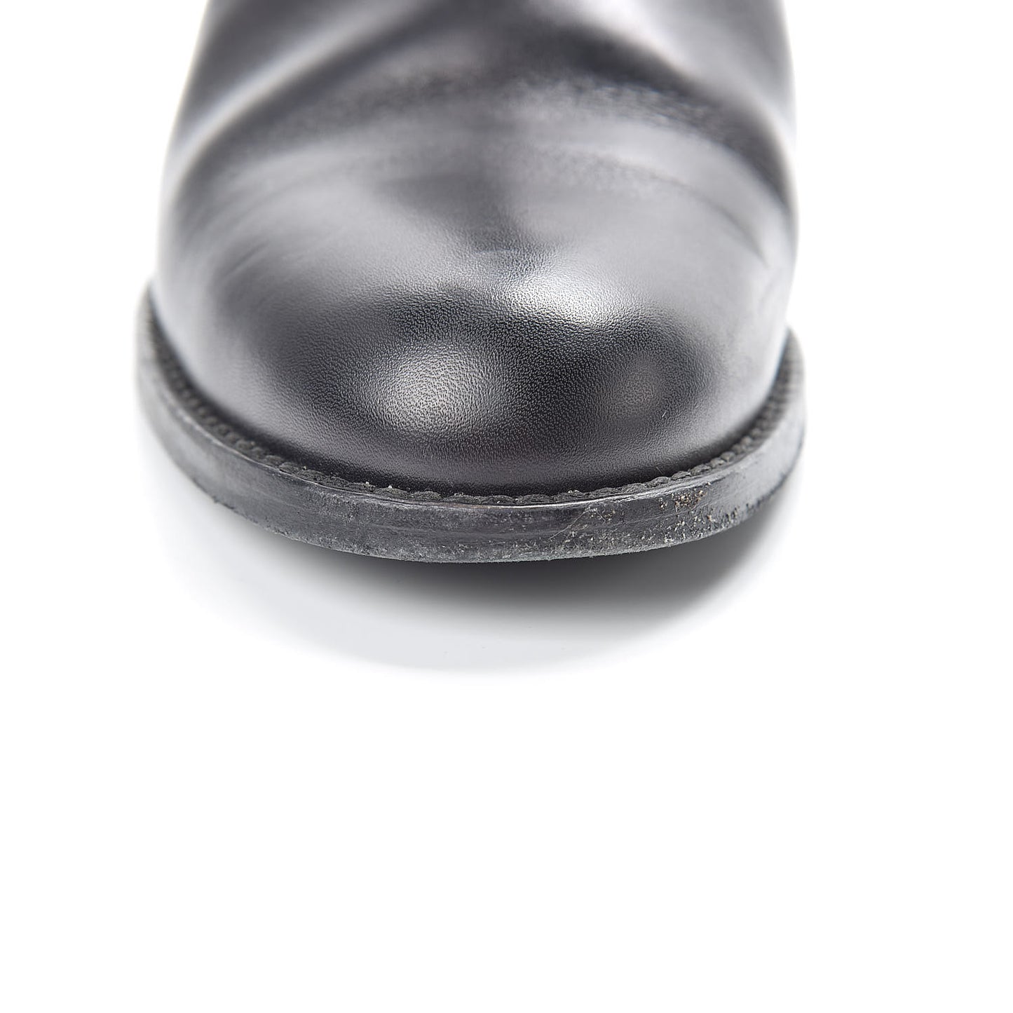 Calfskin Ascot High CC Boots 36 Black