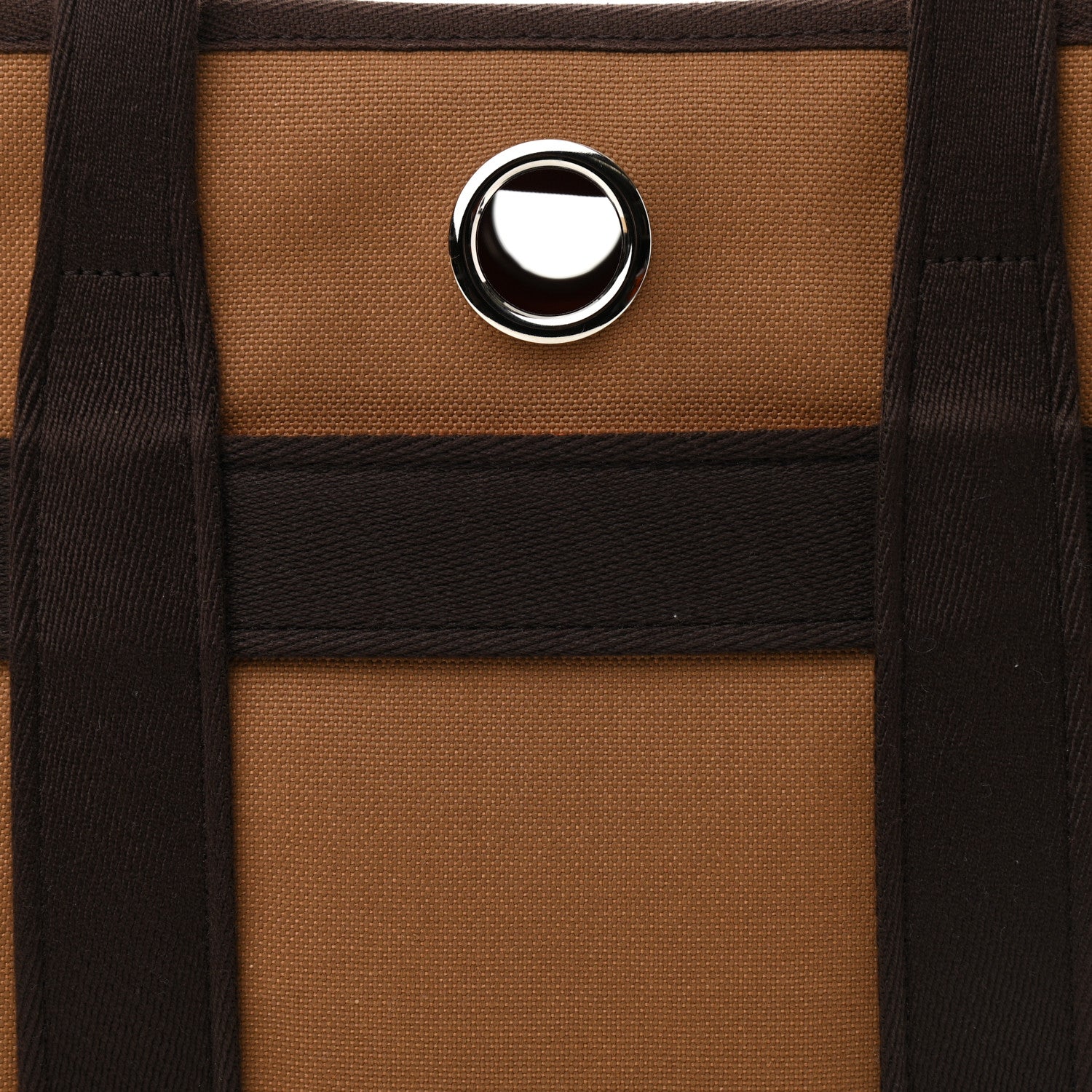 Hermes Polyamide Cotton Carrying Dog Bag Fauve Feu 7 of 9