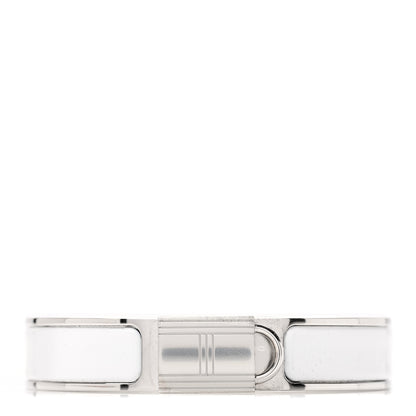 Hermes Enamel Narrow Clic Cadenas Bracelet PM White 1 of 6