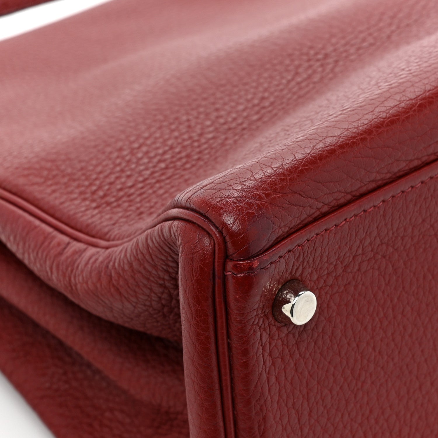 Hermes Togo Kelly Retourne 35 Rouge H 14 of 15