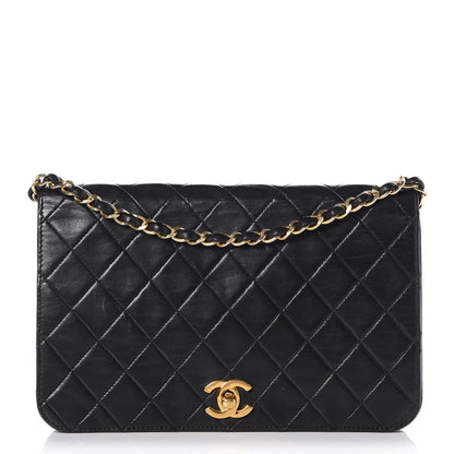 Chanel Lambskin Quilted Small Single Flap Black 1 of 8