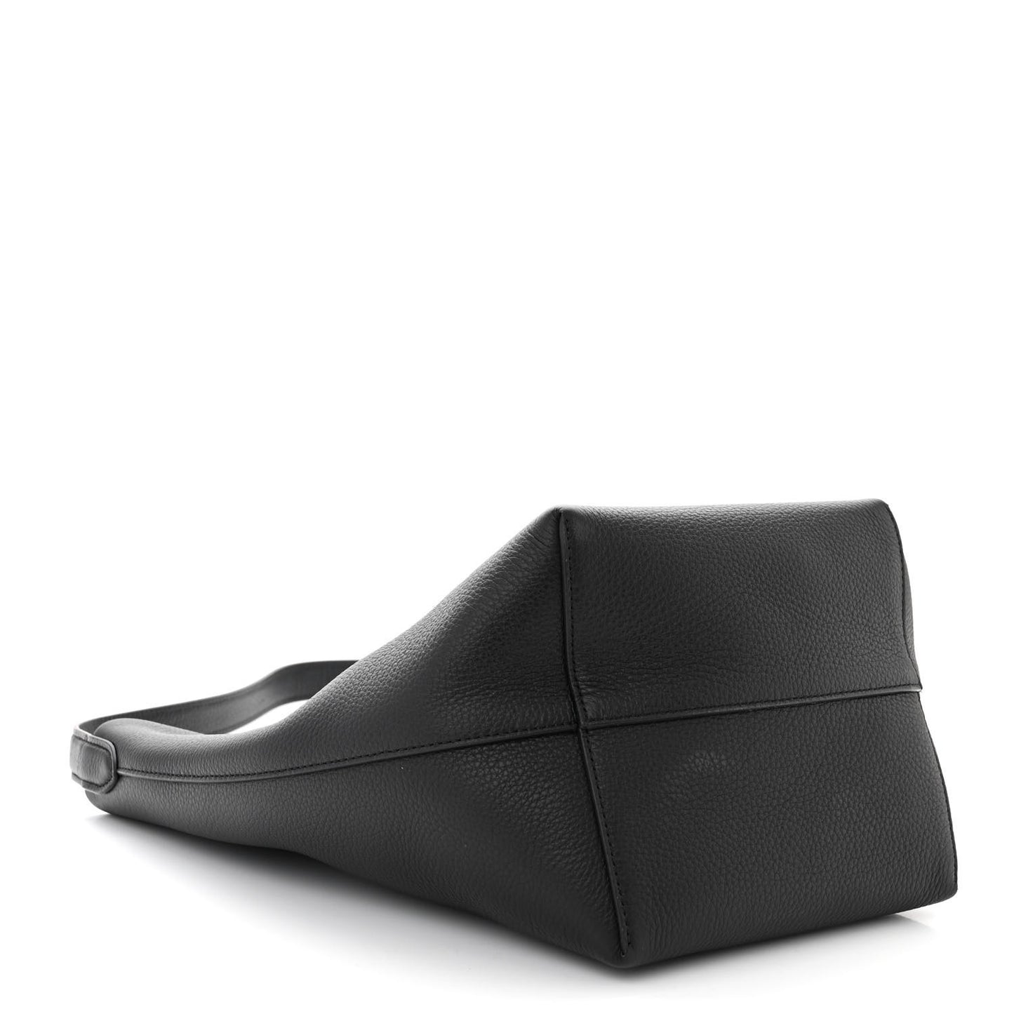 Grained Calfskin Medium N/S Park Tote Black