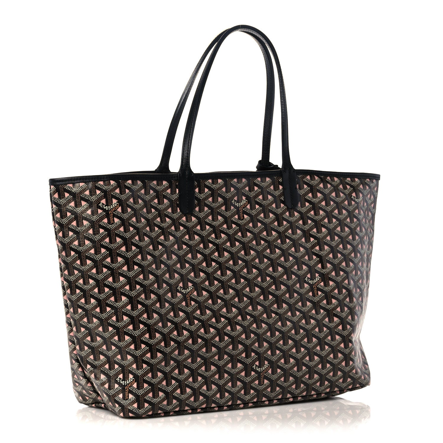 Goyard Goyardine Saint Louis Claire Voie PM Black Pink 4 of 11