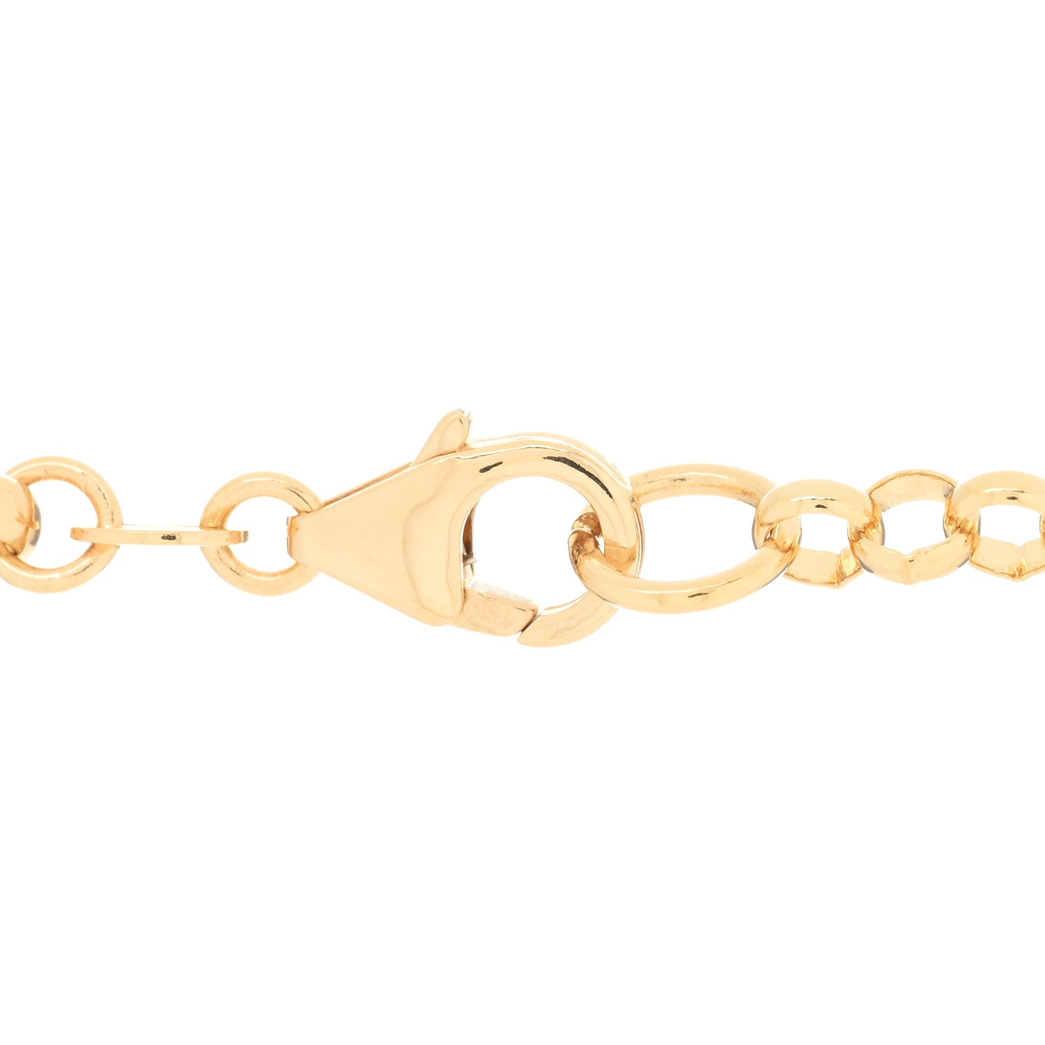 Foundrae 18K Yellow Gold Diamond Protection Large Mixed Belcher Extension Chain Necklace 3 of 5