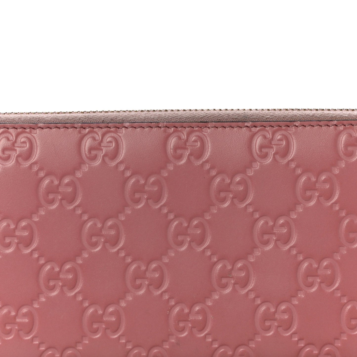 Guccissima Zip Around Wallet Pink