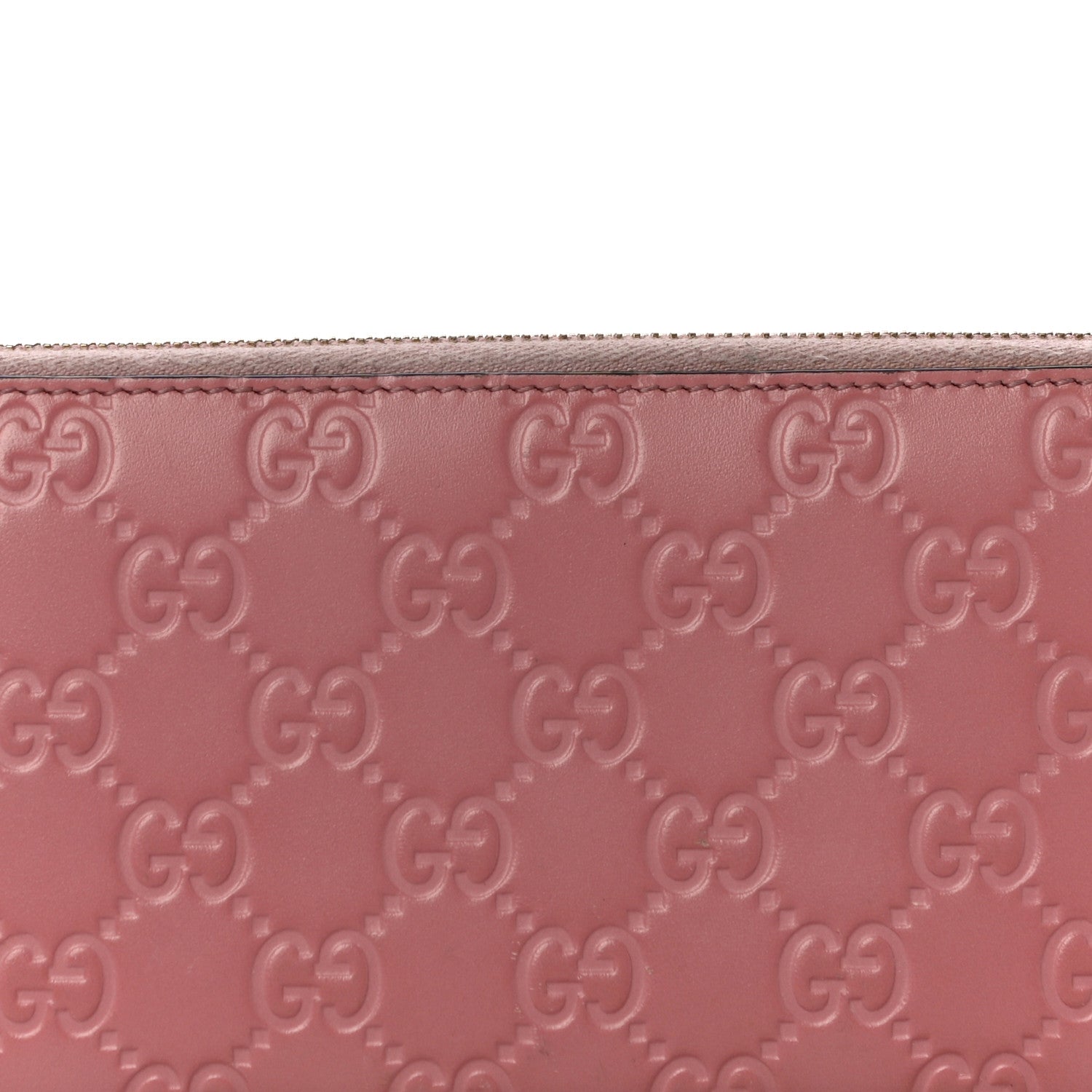 Gucci Guccissima Zip Around Wallet Pink 7 of 11