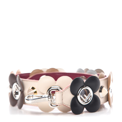 Fendi Calfskin F is Studded Flower Strap You Camelia 1 of 5