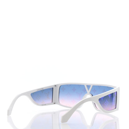 Louis Vuitton Acetate Monogram Sideway Sunglasses Z1452U White 4 of 9