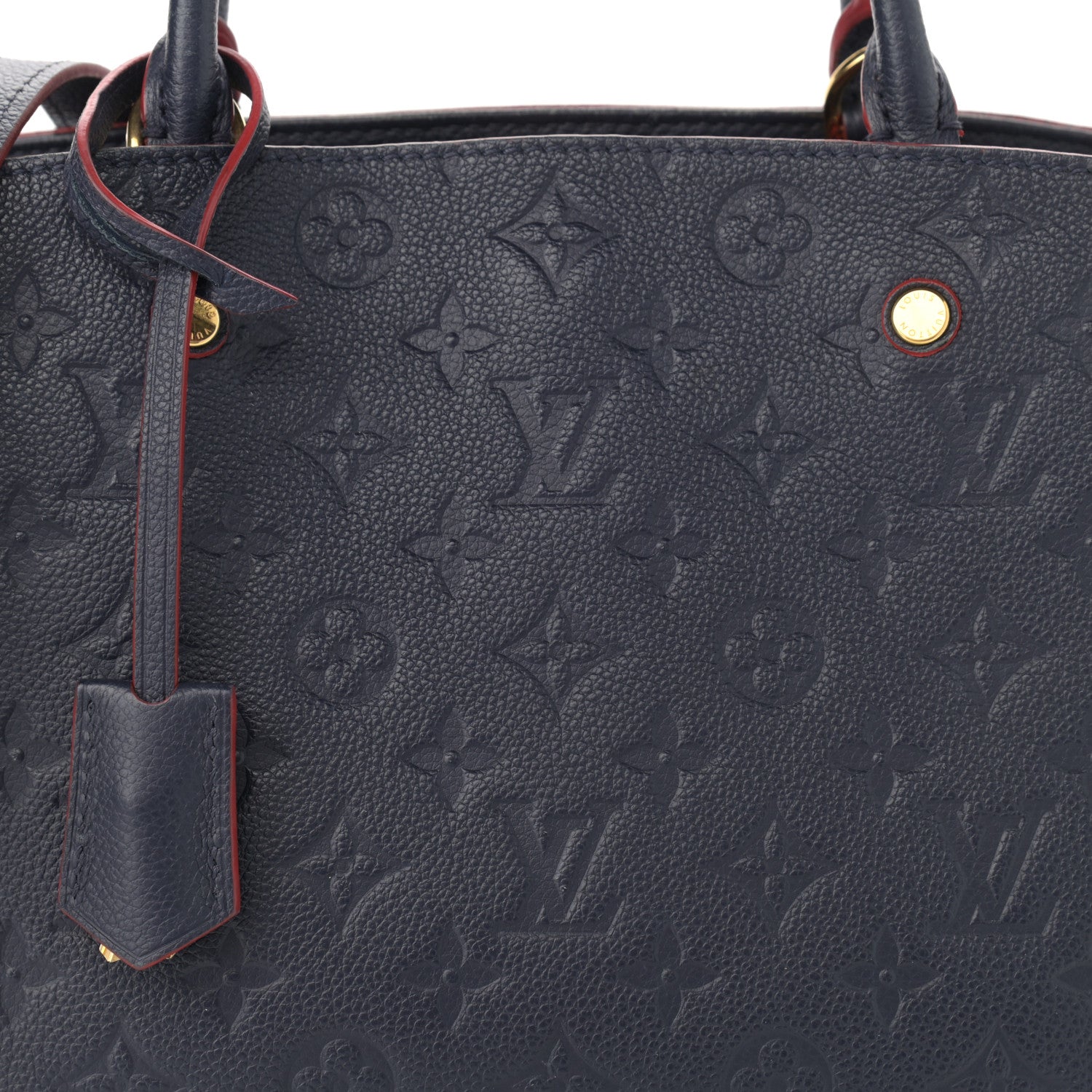 Louis Vuitton Empreinte Montaigne MM Marine Rouge 9 of 17